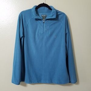 Eddie Bauer Half Zip Micro Fleece Womens NEW